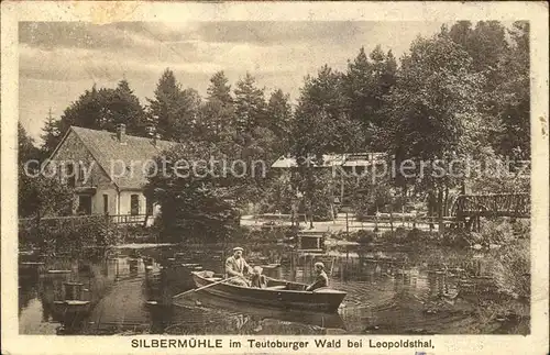 Leopoldstal Lippe Silbermuehle Teutoburger Wald Bootspartie Kat. Horn Bad Meinberg