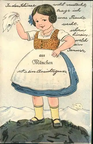 Muenchen Kind im Dirndl Kat. Muenchen