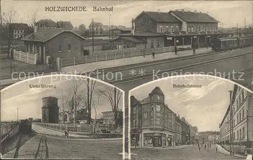 Holzwickede Bahnhof Unterfuehrung Bahnhofstrasse Kat. Holzwickede