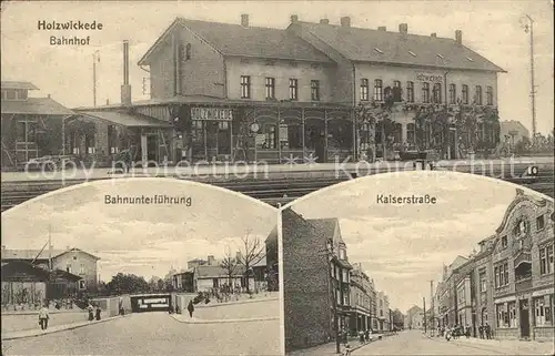 Holzwickede Bahnhof Unterfuehrung Kaiserstrasse Kat. Holzwickede