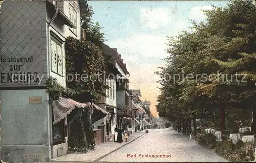 Schlangenbad Taunus Strassenpartie Kat. Schlangenbad