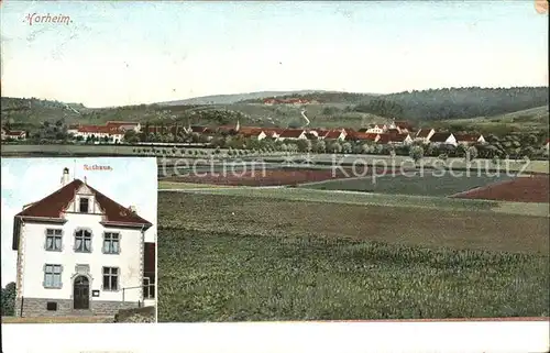 Horheim Panorama mit Rathaus Kat. Wutoeschingen