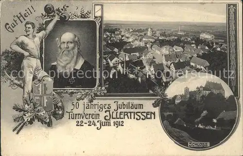 Illertissen Stadtblick Schloss 50jaehriges Turnverein Jubilaeum Kat. Illertissen
