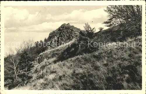 Busenborn Bilstein im Vogelsberg Felsen Kat. Schotten