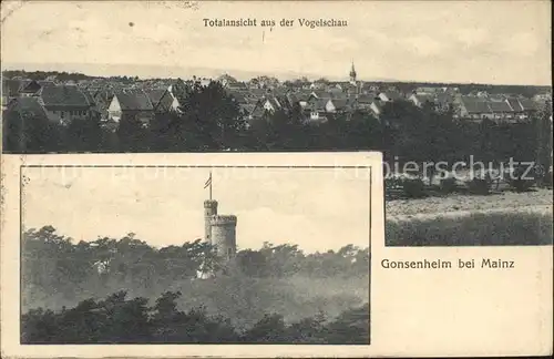 Gonsenheim Totalansicht Turm Kat. Mainz