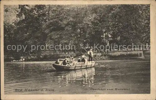 Bad Muenster Stein Ebernburg ueberfahrt zum Huttental Lazarett Stempel / Bad Muenster am Stein-Ebernburg /Bad Kreuznach LKR