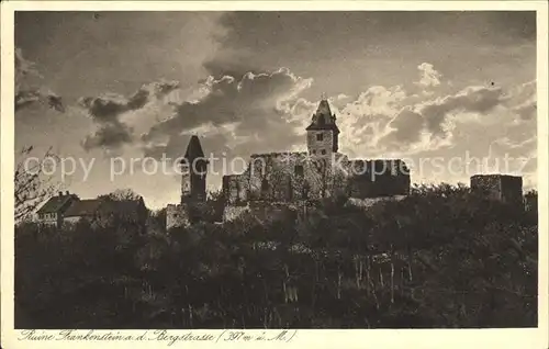 Darmstadt Burg Ruine Frankenstein Kat. Darmstadt