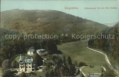 Bad Bergzabern Panorama Boellenborner Tal und Villa Karcher Kat. Bad Bergzabern