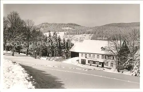 Baerental Feldberg Gasthof zum Baeren Winterpanorama Kat. Feldberg (Schwarzwald)