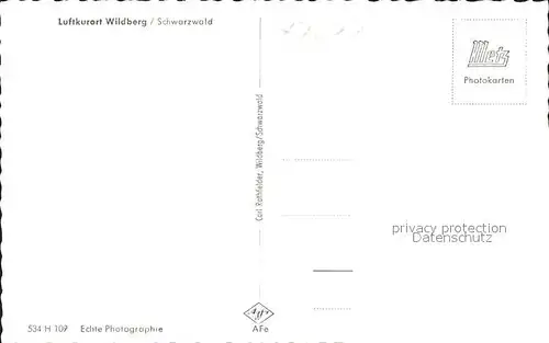 Wildberg Schwarzwald Totalansicht Luftkurort Schwarzwald an der Nagold / Wildberg /Calw LKR