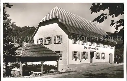 Niederwasser Gasthaus zum Roessle Schwarzwald Kat. Hornberg