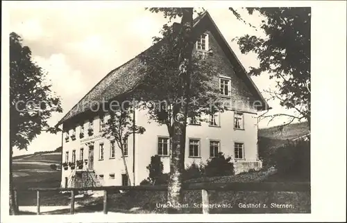 Urach Schwarzwald Gasthof zum Sternen Kat. Voehrenbach