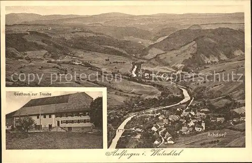 Aselfingen Panorama Wutachtal Achdorf Gasthaus zur Traube Kat. Blumberg