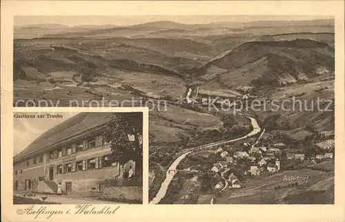 Aselfingen Panorama Wutachtal Achdorf Gasthaus zur Traube Kat. Blumberg