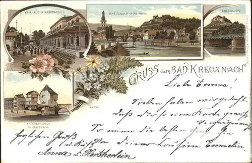 Bad Kreuznach Kurhaus Nahebruecke Ebernburg Brueckenhaeuser Kat. Bad Kreuznach