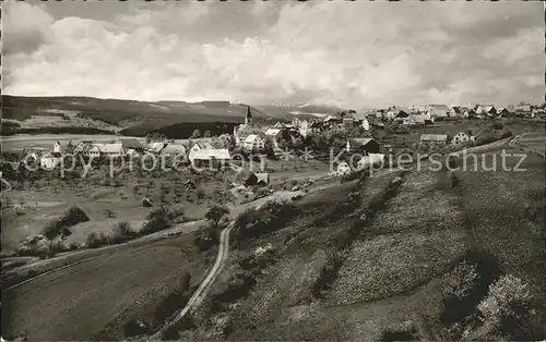 Goeschweiler Panorama Blick zum Feldberg Kat. Loeffingen