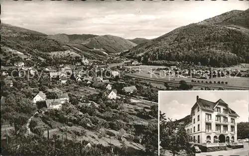 Lautenbach Renchtal Panorama Luftkurort im Renchtal Hotel Sternen Kat. Lautenbach