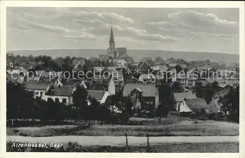 Altenkessel Ortsansicht mit Kirche Kat. Saarbruecken
