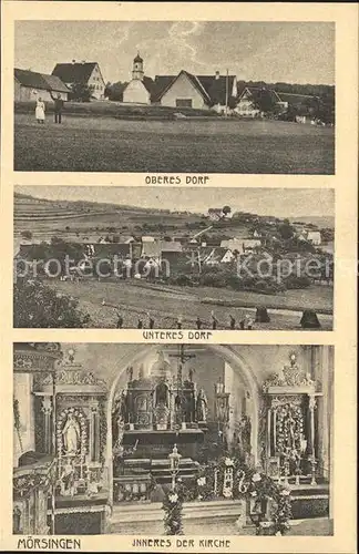 Moersingen Obereres und Unteres Dorf Inneres der Kirche Kat. Zwiefalten