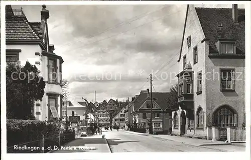 Riedlingen Donau Partie am Postamt Kat. Riedlingen