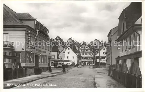 Riedlingen Donau Partie an der Bruecke Kat. Riedlingen