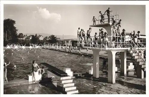 Emmendingen Staedtisches Strandbad Schwimmbad Sprungturm Kat. Emmendingen