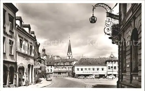 Emmendingen Marktplatz Hotel Post Kat. Emmendingen