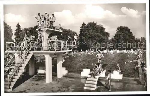 Emmendingen Staedtisches Strandbad Schwimmbad Sprungturm Kat. Emmendingen