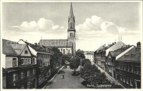 Naila Luitpoldplatz Kirche Kat. Naila