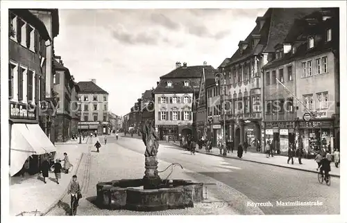 Bayreuth Maximilianstrasse Brunnen Kat. Bayreuth