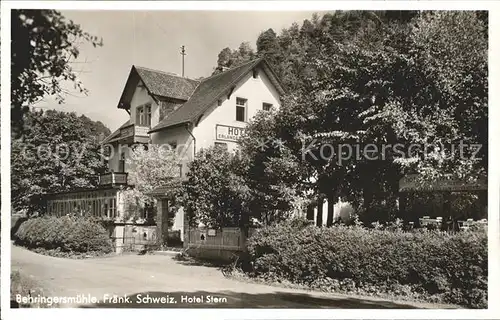 Behringersmuehle Hotel Stern Fraenkische Schweiz Kat. Goessweinstein