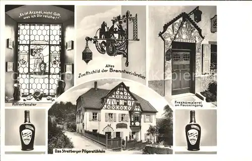 Streitberg Oberfranken Historische Pilgerstube Alte Kurhausbrennerei Fraenkische Schweiz Bromsilber Kat. Wiesenttal