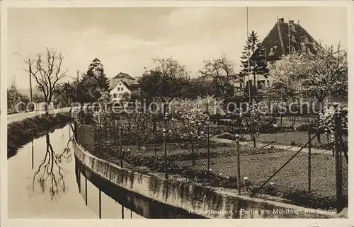 Rockenhausen Partie am Muehlteich mit Schloss Kat. Rockenhausen