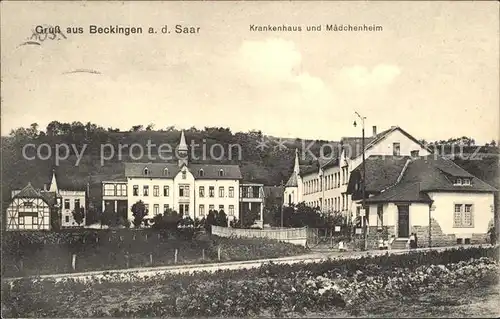 Beckingen Krankenhaus und Maedchenheim Kat. Beckingen
