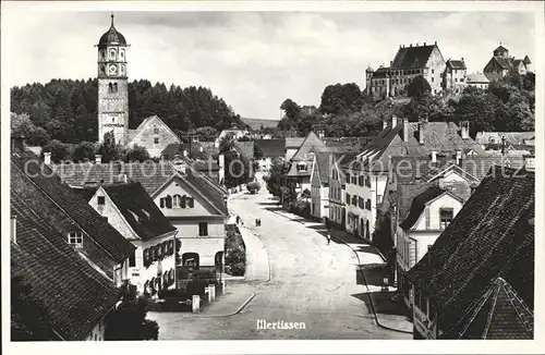 Illertissen Hauptstrasse Kirche Schloss Kat. Illertissen