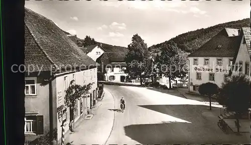 Muggendorf Fraenkische Schweiz Marktplatz Kurort Gasthaus Goldner Stern Kat. Wiesenttal