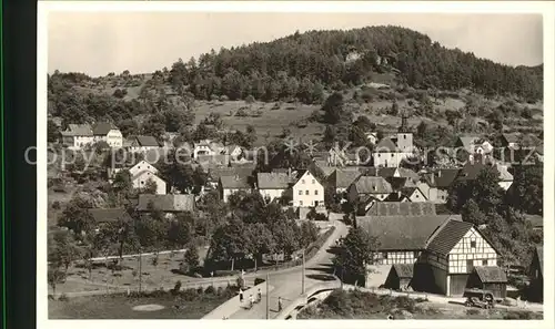 Muggendorf Fraenkische Schweiz Ortsansicht mit Kirche Kurort Kat. Wiesenttal