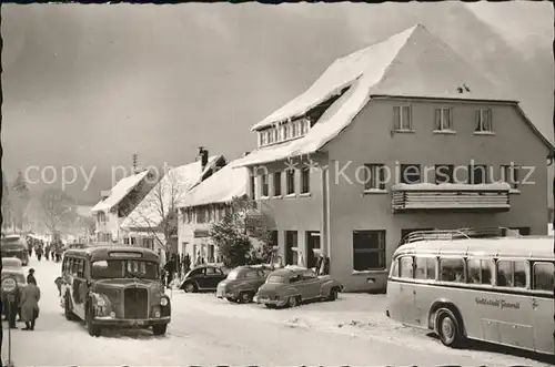 Dobel Schwarzwald Gasthof Pension zur Linde Bus Hoehenluftkurort Wintersportplatz Kat. Dobel