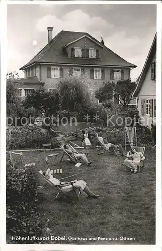 Dobel Schwarzwald Gasthaus Pension Ochsen Garten Hoehenluftkurort Wintersportplatz Kat. Dobel