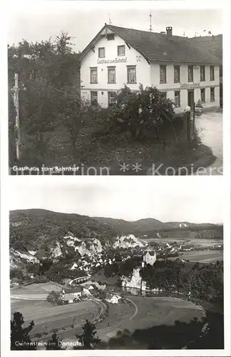 Gutenstein Sigmaringen Gasthaus zum Bahnhof Panorama Donautal Kat. Sigmaringen