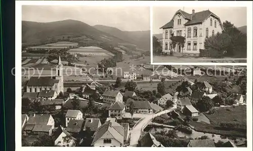 Oberwinden Elztal Fliegeraufnahme Restauration zum Bahnhof Bromsilber Kat. Winden im Elztal