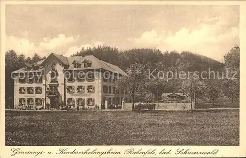 Bad Saeckingen Genesungs und Kindererholungsheim Rabenfels Schwarzwald Kat. Bad Saeckingen