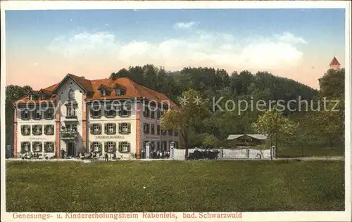 Bad Saeckingen Genesungs und Kindererholungsheim Rabenfels Schwarzwald Kat. Bad Saeckingen