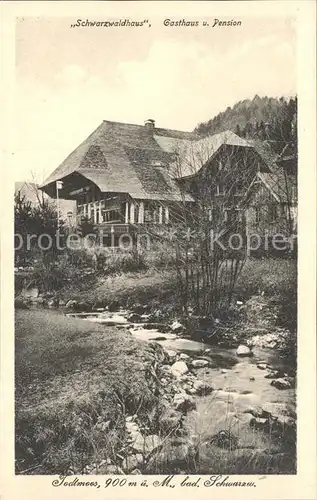 Todtmoos Gasthaus Pension Schwarzwaldhaus Partie am Bach Kat. Todtmoos