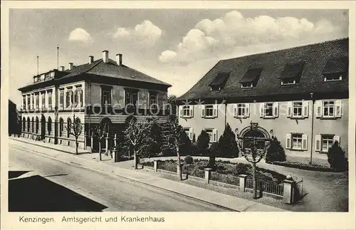 Kenzingen Amtsgericht und Krankenhaus Kat. Kenzingen