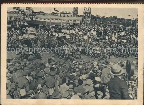 Berlin Stahlhelmtreffen Tempelhofer Feld September 1932 Abreisskalender Kat. Berlin