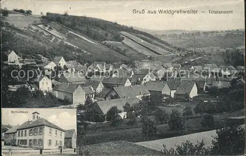 Waldgrehweiler Totalansicht Schulhaus Kat. Waldgrehweiler