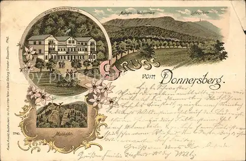 Dannenfels Villa Donnersberg Moltkefelsen Kat. Dannenfels