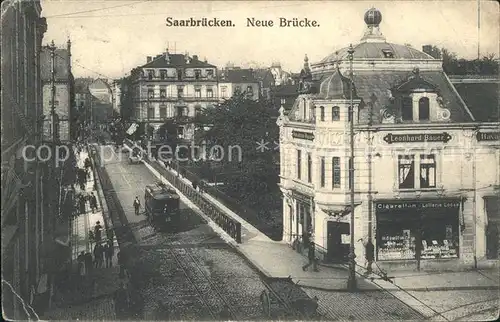 Saarbruecken Neue Bruecke Strassenbahn Kat. Saarbruecken