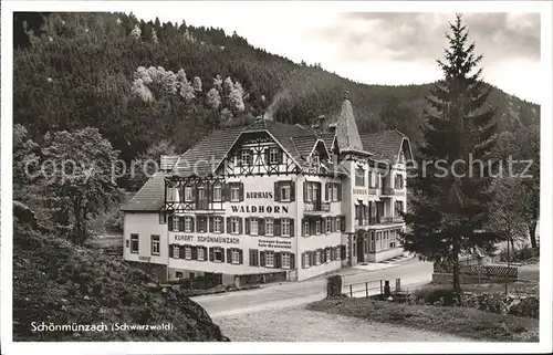 Schoenmuenzach Hotel Kurhaus Waldhorn Kneipp und Luftkurort Schwarzwald Kat. Baiersbronn